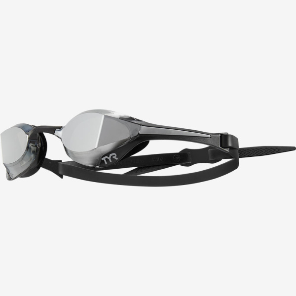 Очки для плавания Tracer-X Elite Racing Mirrored (зеркальные; черный/серебристый)
